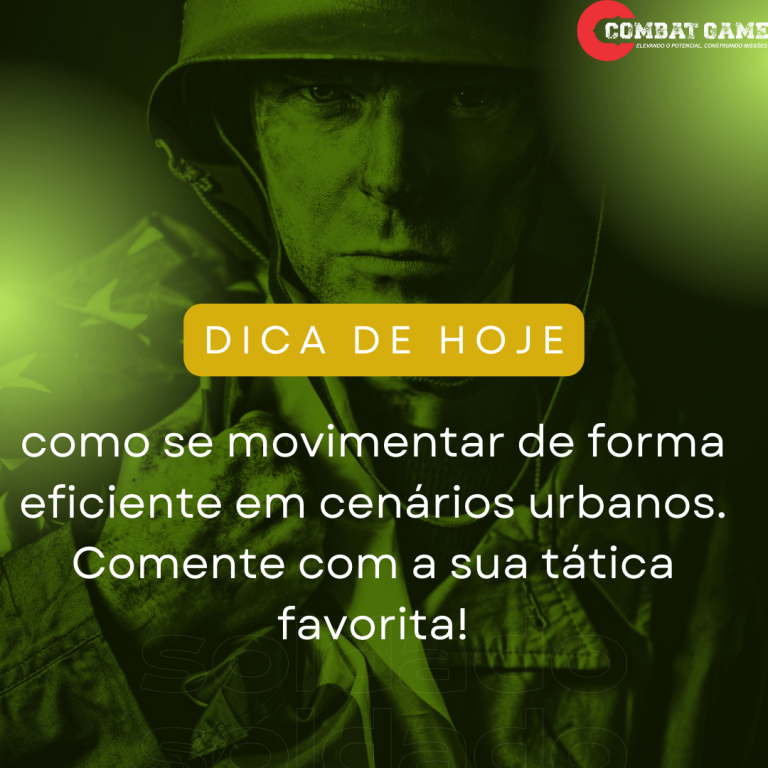 Como se movimentar de forma eficiente em cenários urbanos. Comente com a sua tática favorita!
